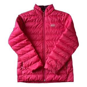 REI Co-op 650 Down Jacket - Kids' Medium (10-12) Pink Puffer Jacket